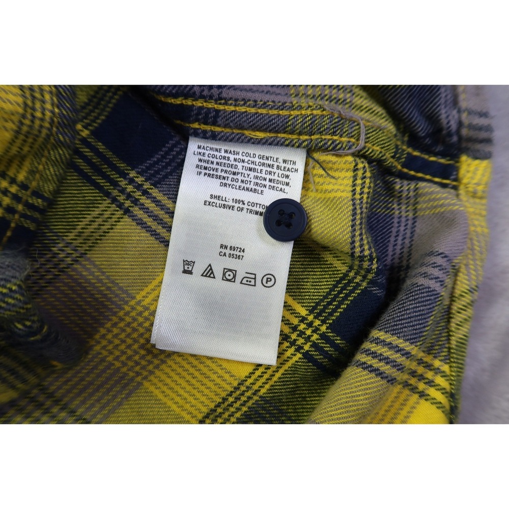 Columbia Sportswear Michigan Wolverines Flannel Long Sleeve Shirt Men's L - Picture 6 of 10